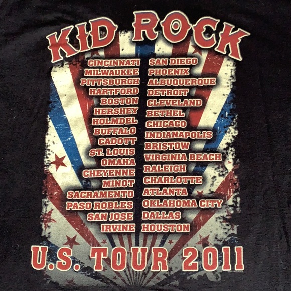 Kid Rock 2011 Concert Tee Shirt - Picture 5 of 7